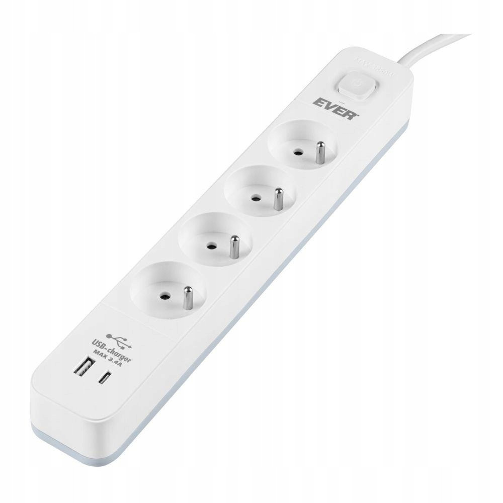 Přepěťová ochrana Protect 4PL 1A1C Usb T/LZ12-PRO015/1000 Ever T/LZ12