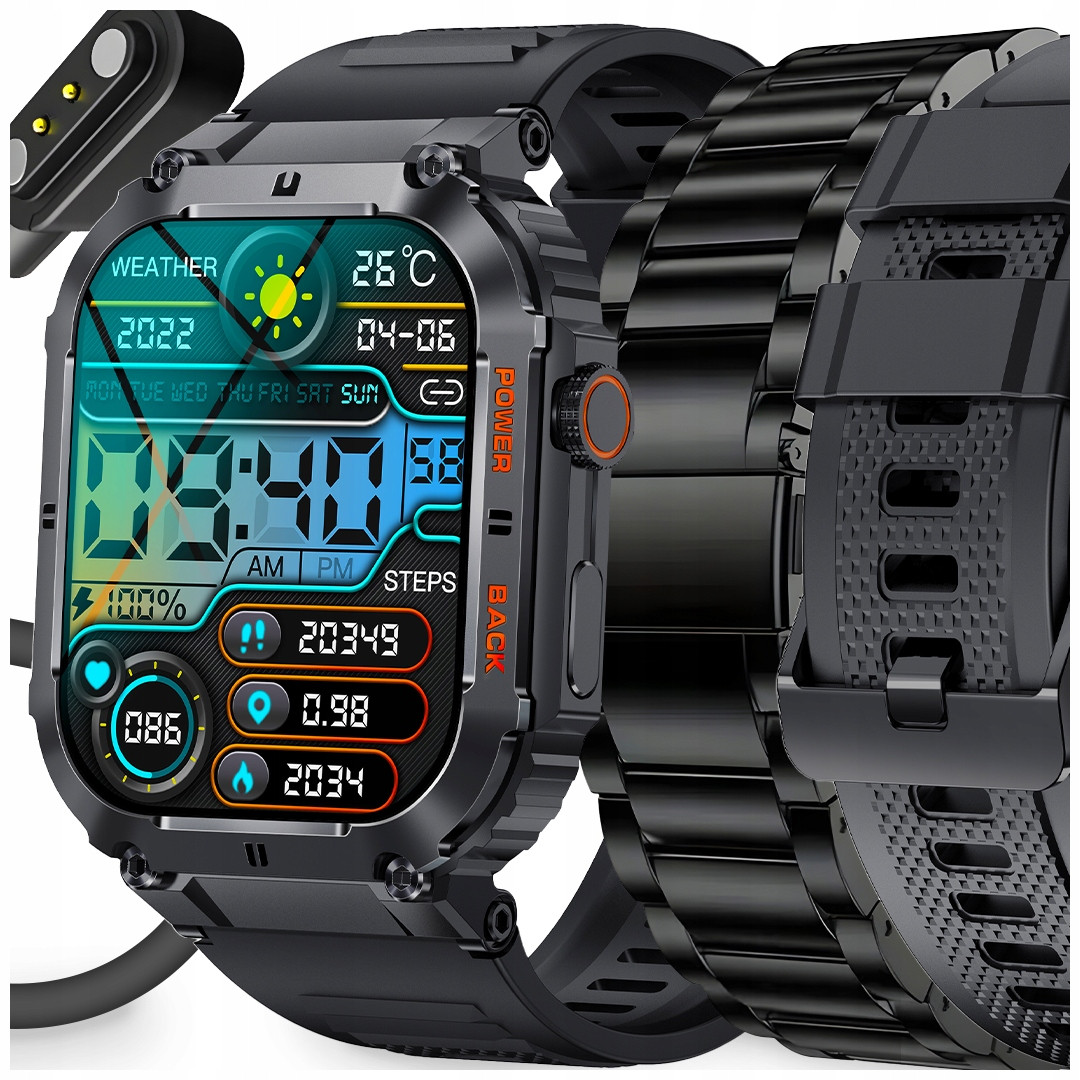 Chytré Hodinky Pánské Hodinky Sms Hovory Oznámení Polské Menu Voděodolné