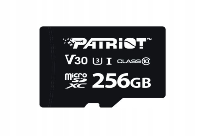 MicroSDXC karta 256GB VX V30 Class 10 Uhs-i U3 Patriot PSF256GVX31MCX