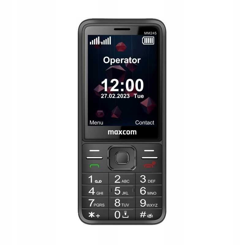 Telefon Maxcom MM 245 4G Černý