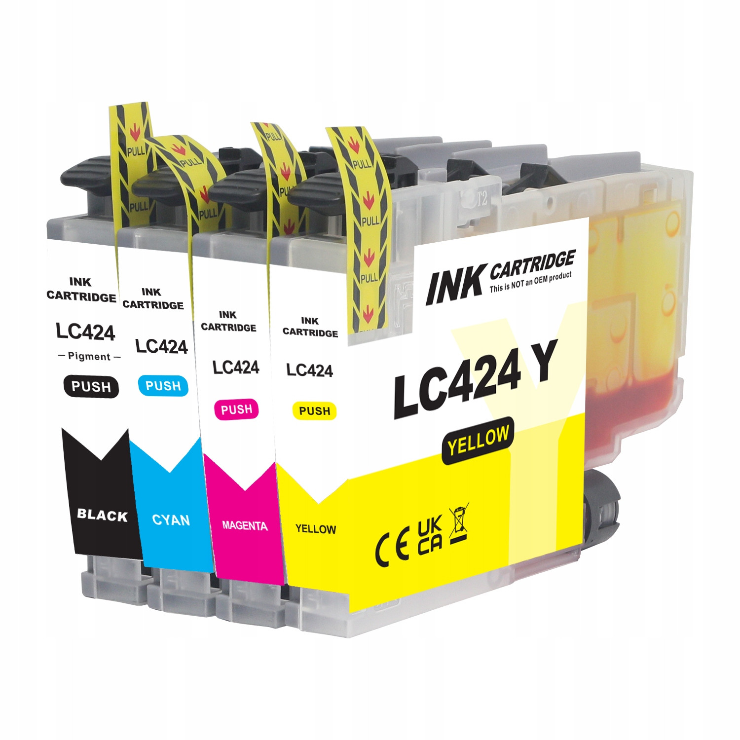 Inkoust pro Brother LC-424 DCP-J1200DW DCP-J1200WE sada 4 kusů Cmyk