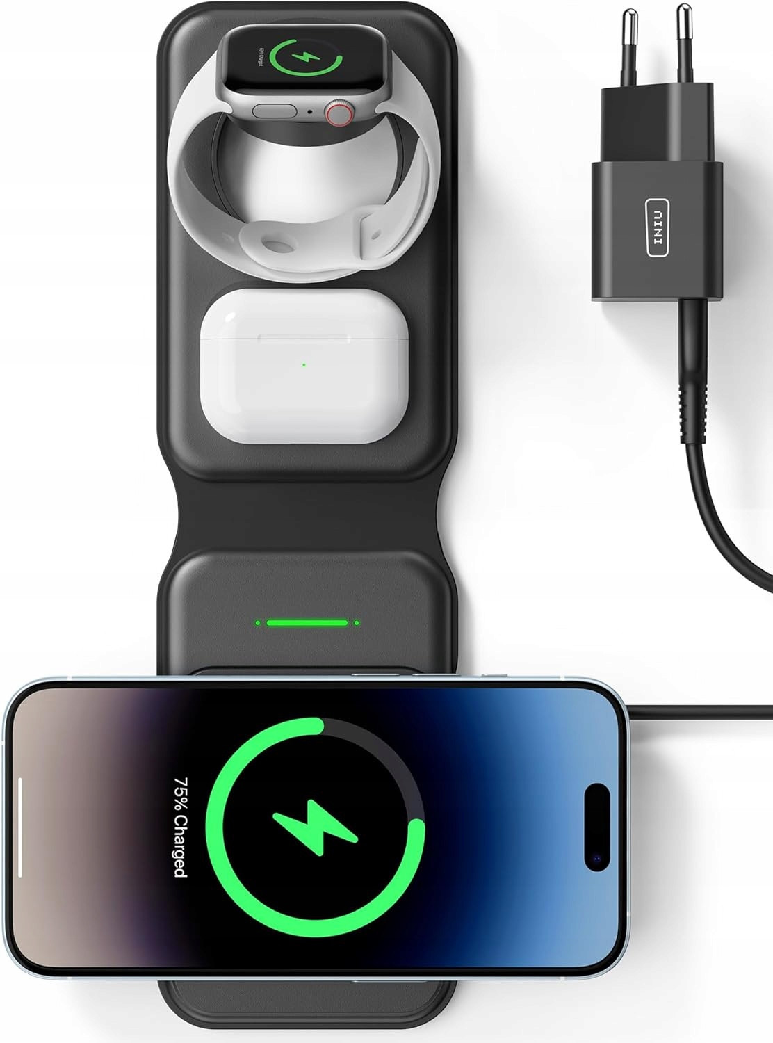 Iniu Magsafe Indukční Nabíječka 3 V 1 Apple Watch Iphone