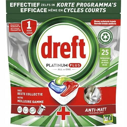 Dreft Platinum Plus All in One Kapsle do Myčky 25 ks