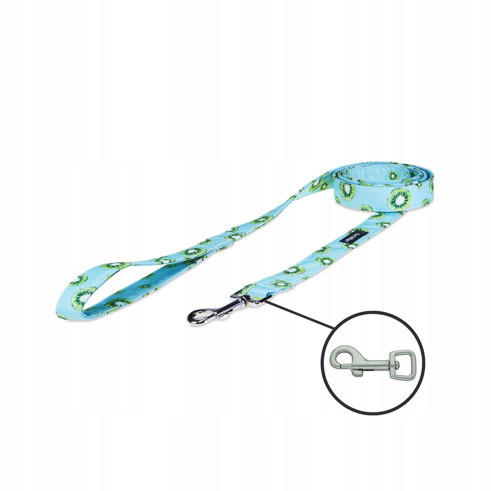 Vodítko městské pro malého psa mátové kiwi 150cm 15mm Xxs Xs