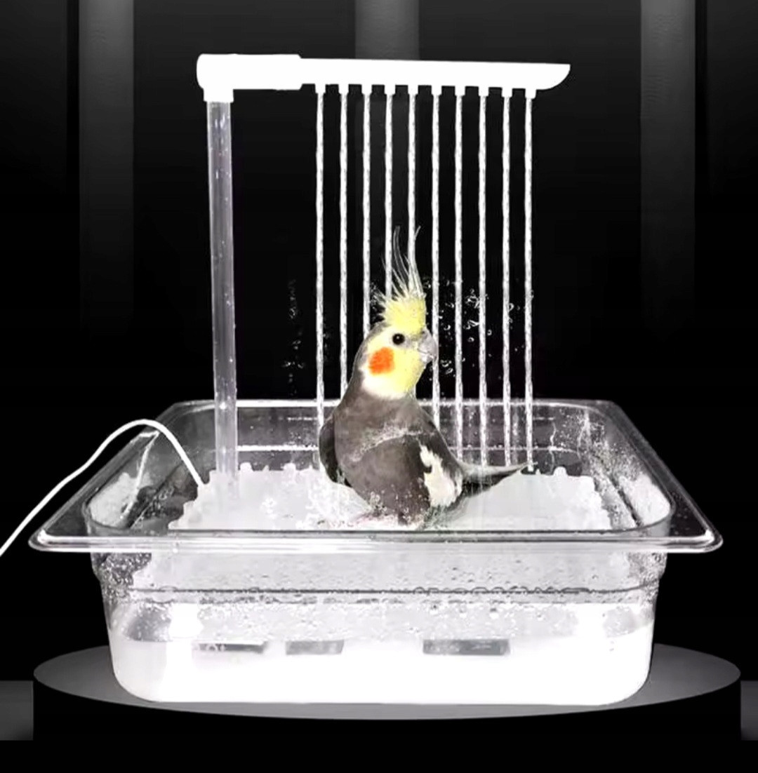 Automatická fontána bazén pro papoušky 33cm