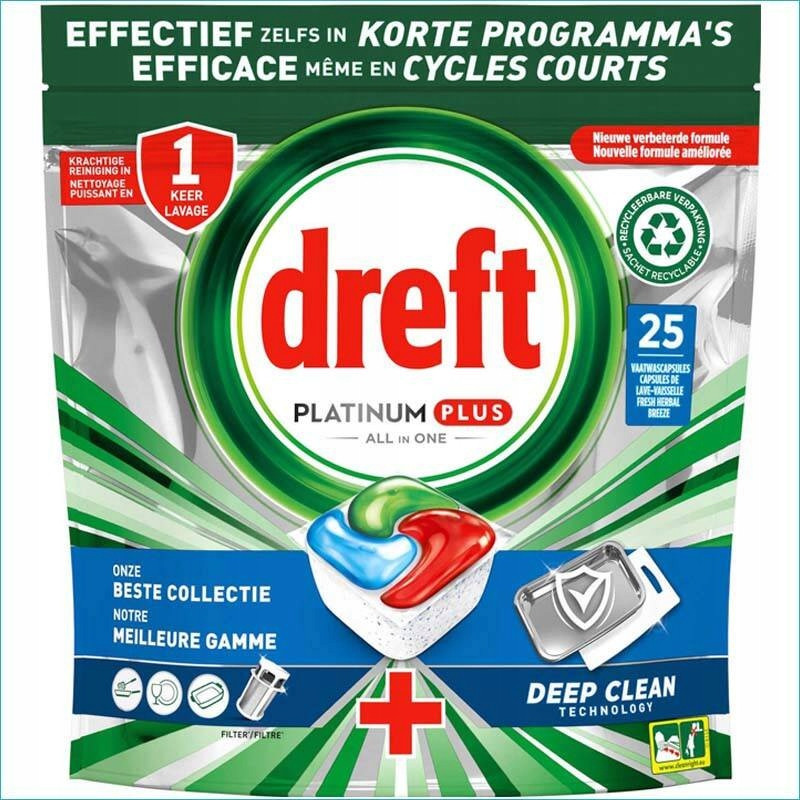 Dreft Platinum Plus All in One tablety do myčky 25 ks