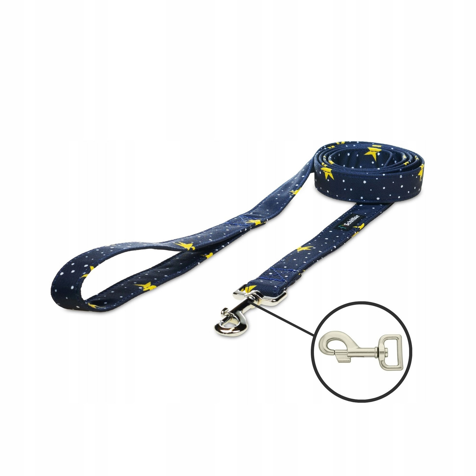 Vodítko městské pro velkého psa hvězdná obloha 150cm 25mm L XL