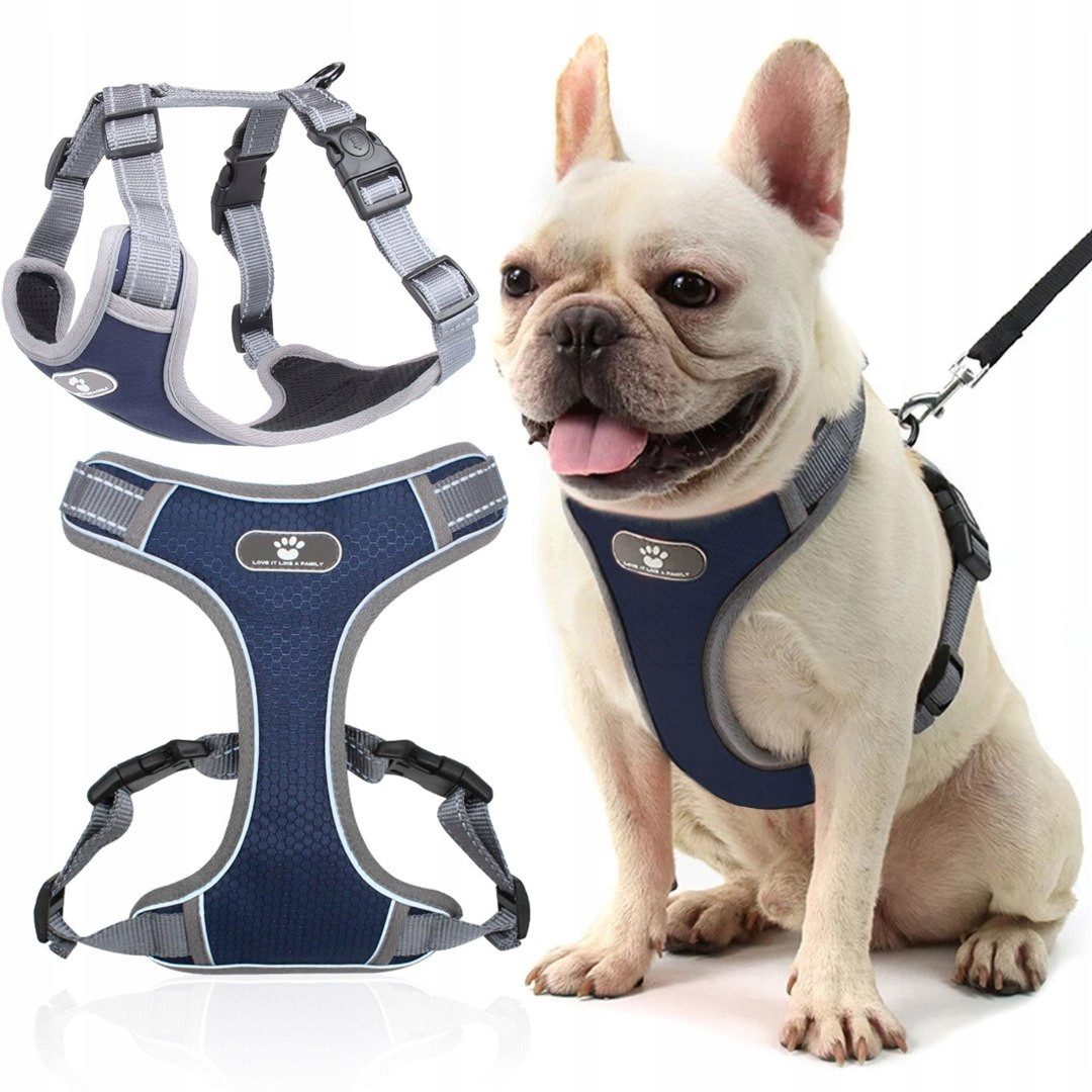 Procházkové tréninkové postroje pro psa Astro tmavě modré velikost M