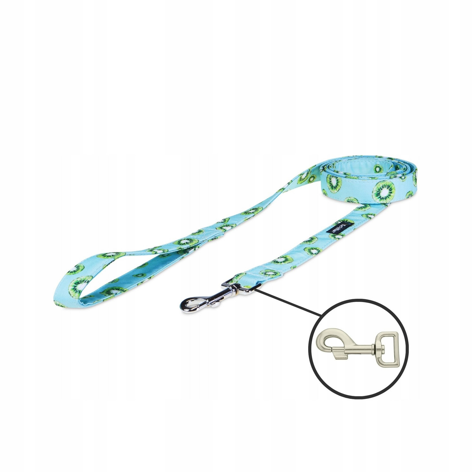 Vodítko městské pro velkého středního psa mátové kiwi 150cm 25mm L XL