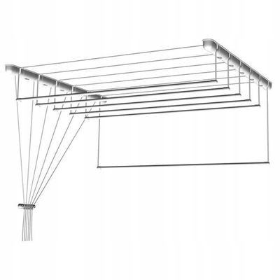 Sušák stropní 6 tyčí 110x53,5cm fi16 alum