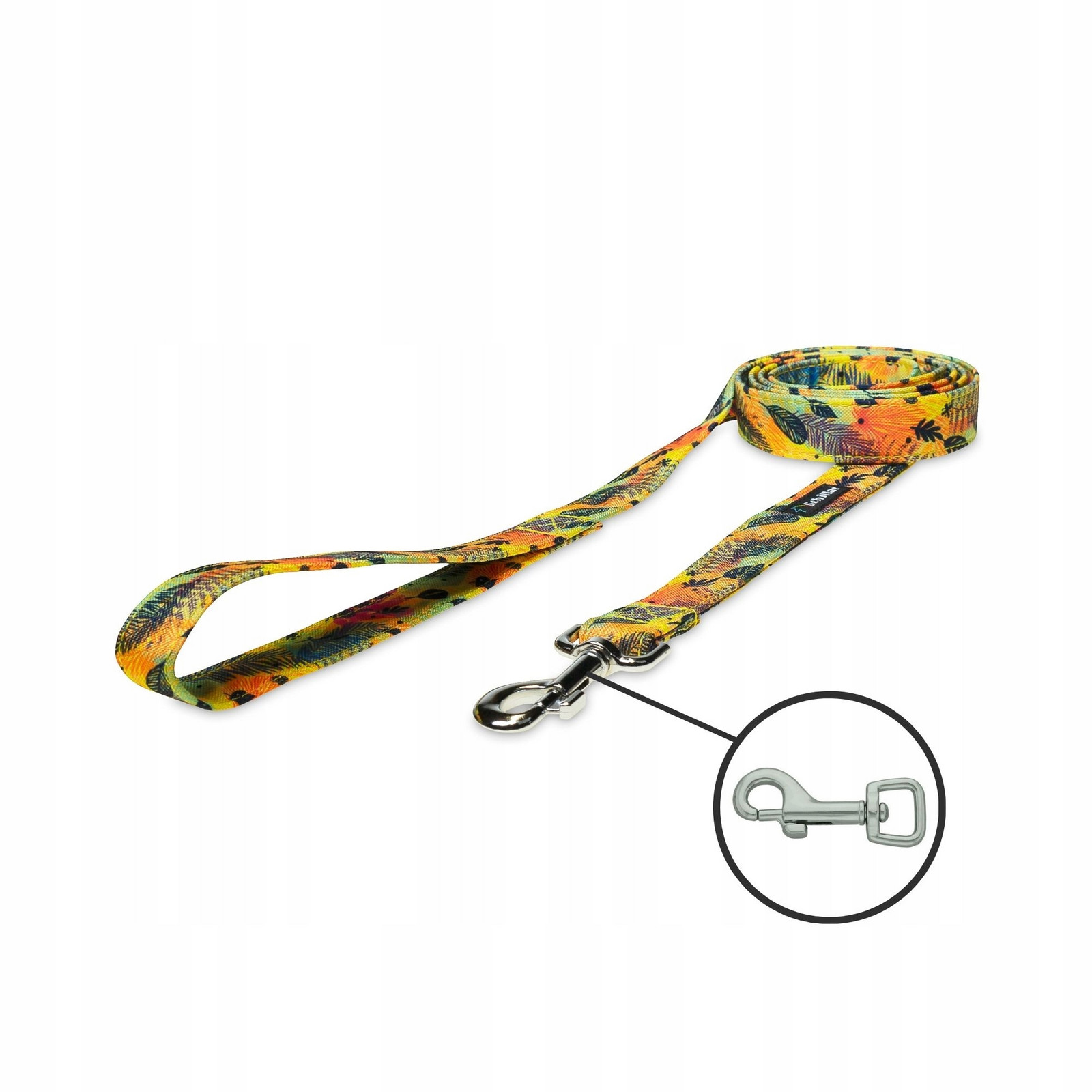 Vodítko městské pro malého psa barevný vítr žluté 150cm 15mm Xxs Xs