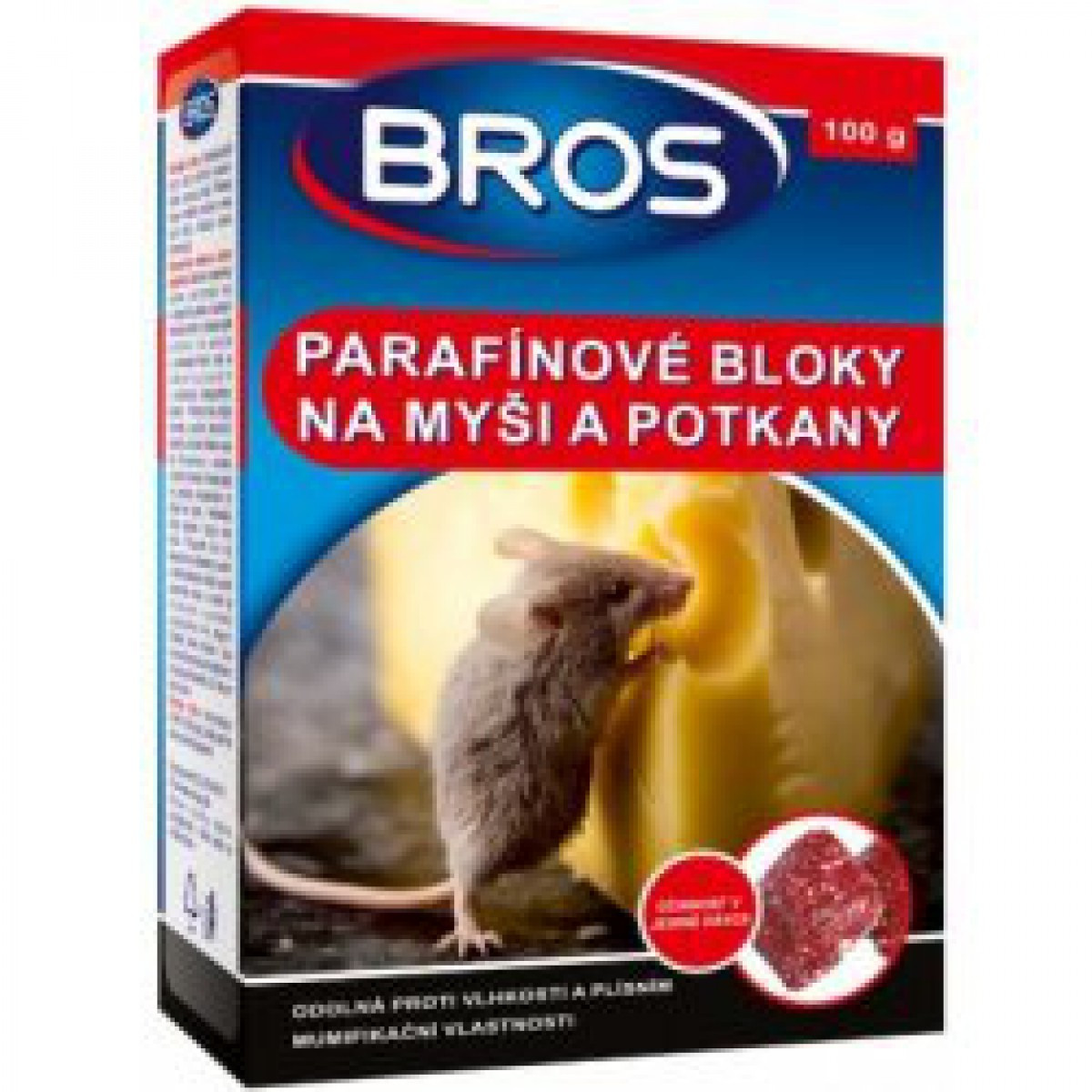 Parafínové bloky na myši a potkany