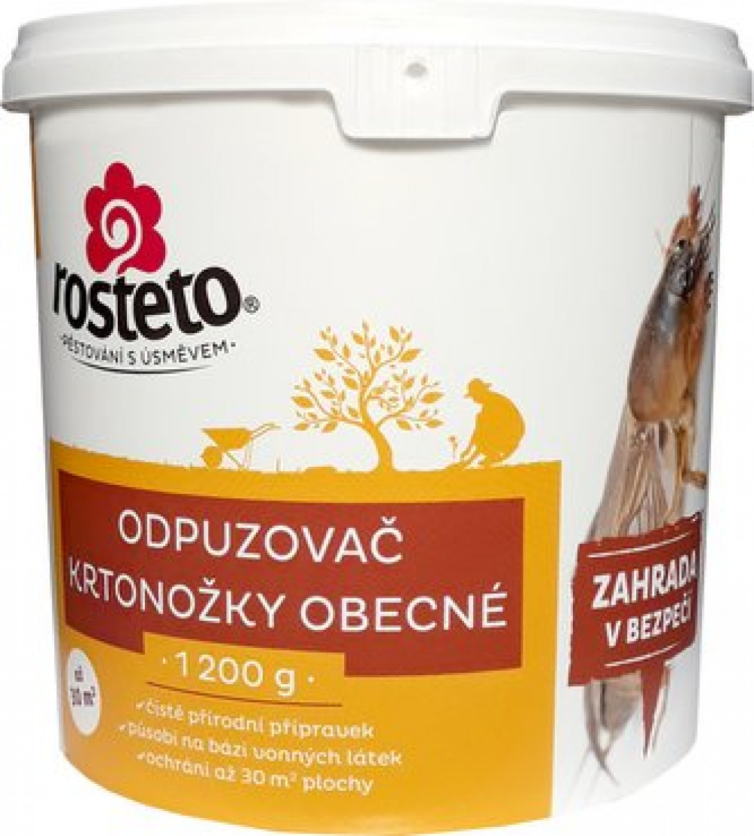 Odpuzovač krtonožky obecné, ROSTETO 1,2 kg