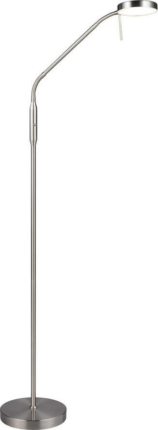 LED stojací lampa ve stříbrné barvě (výška 160 cm) Moreno – Trio