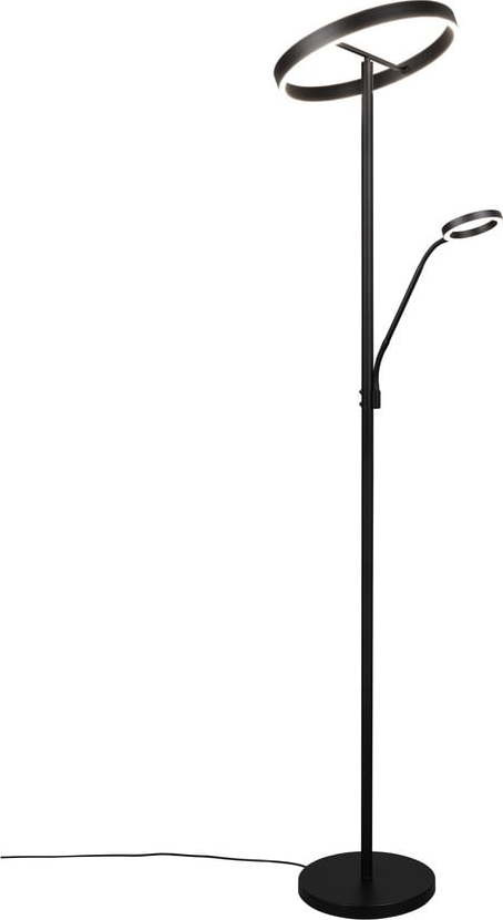 Černá LED stojací lampa (výška 180 cm) Willis – Trio