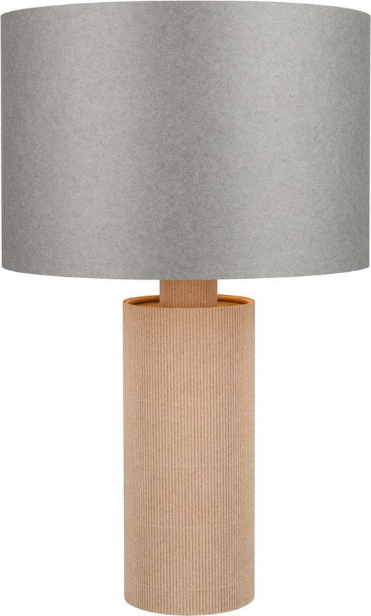 Šedo-béžová stolní lampa (výška 48 cm) Canio – Trio