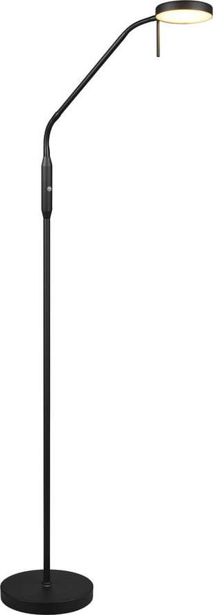 Černá LED stojací lampa (výška 160 cm) Moreno – Trio