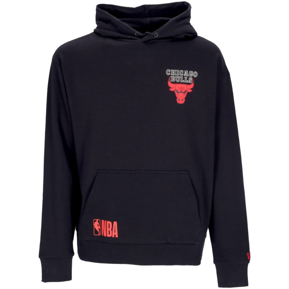 New-Era  NBA Chicago Bulls Team Logo Hoodie  Černá