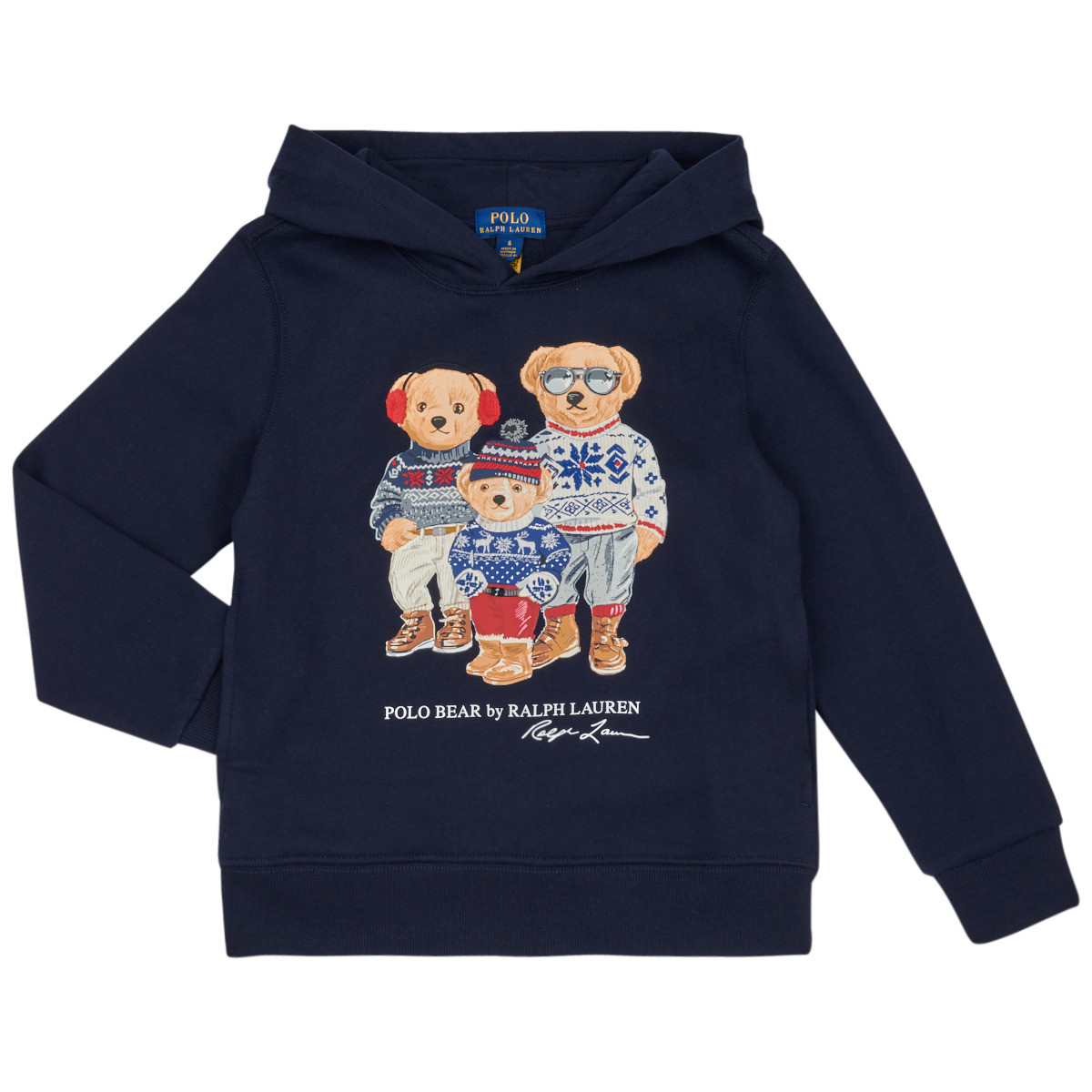 Polo Ralph Lauren  PO HOODY-KNIT SHIRTS-SWEATSHIRT  Tmavě modrá