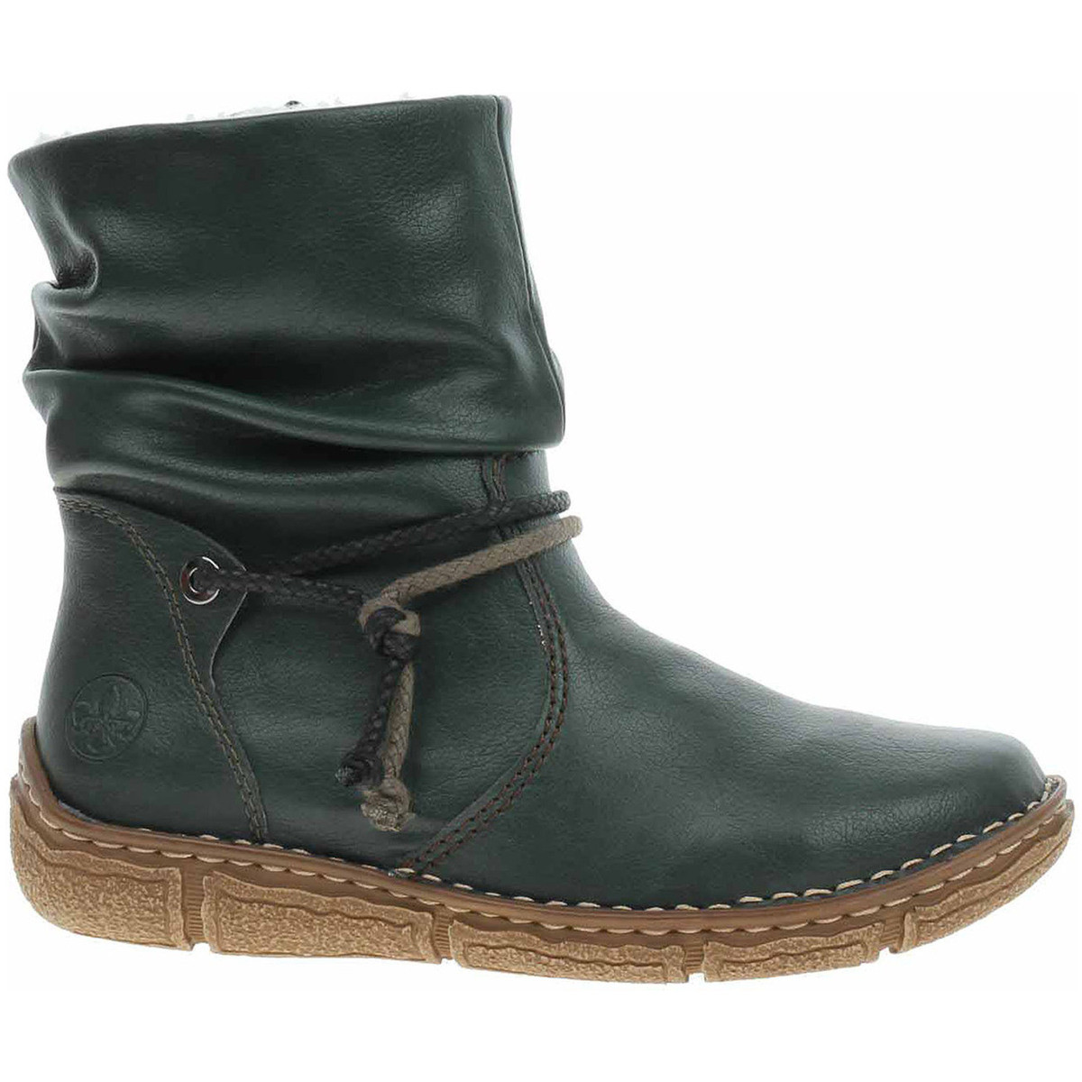 Rieker  Dámské polokozačky  Z3774-54 grun  Zelená