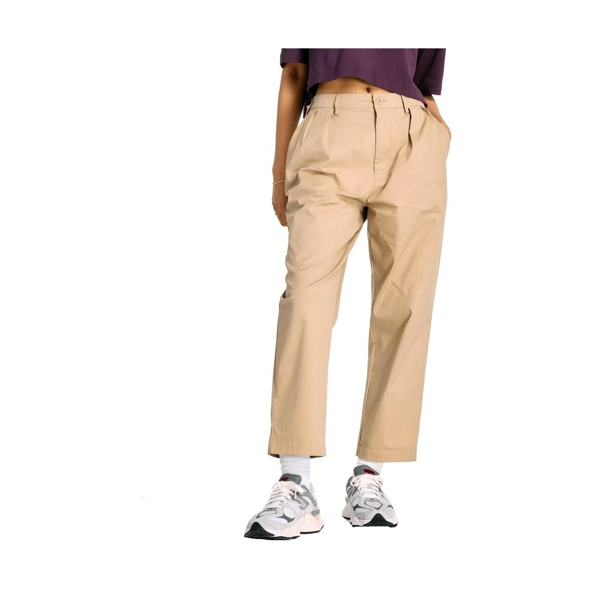 New Balance  BOYLSTON TWILL TAPERED PANT  Hnědá