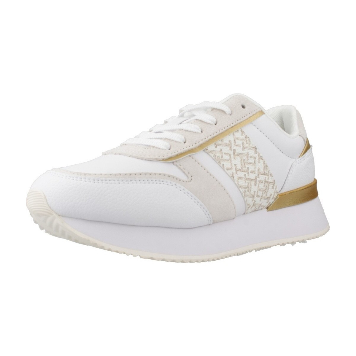 Tommy Hilfiger  LUX MONOGRAM RUNNER  Bílá