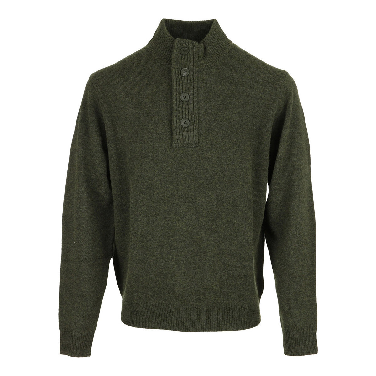 Barbour  Essential Patch Half Zip Knited Jumper  Zelená