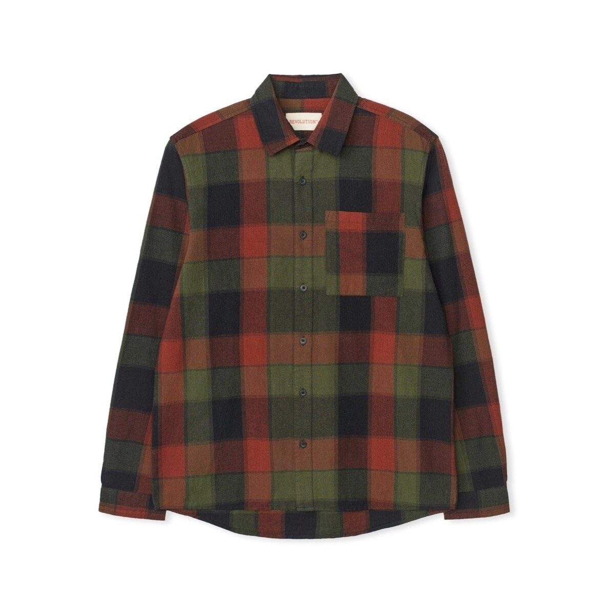 Rvlt Revolution  Loose Shirt 3132 - Darkred  ruznobarevne