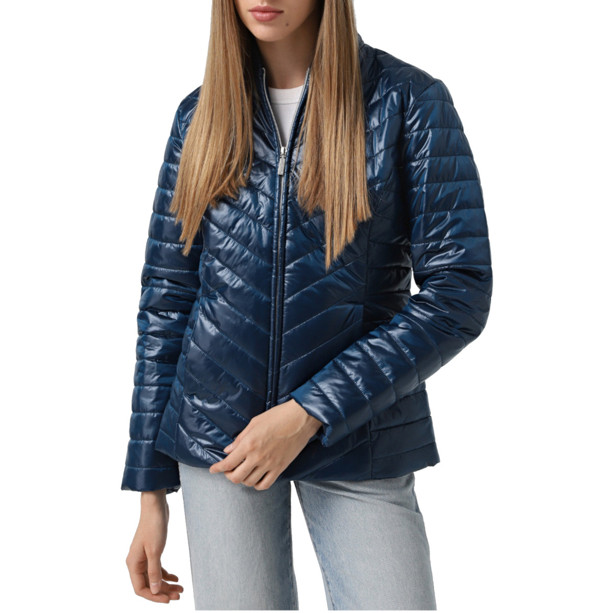 Skechers GO Shield Shine Jacket Modrá