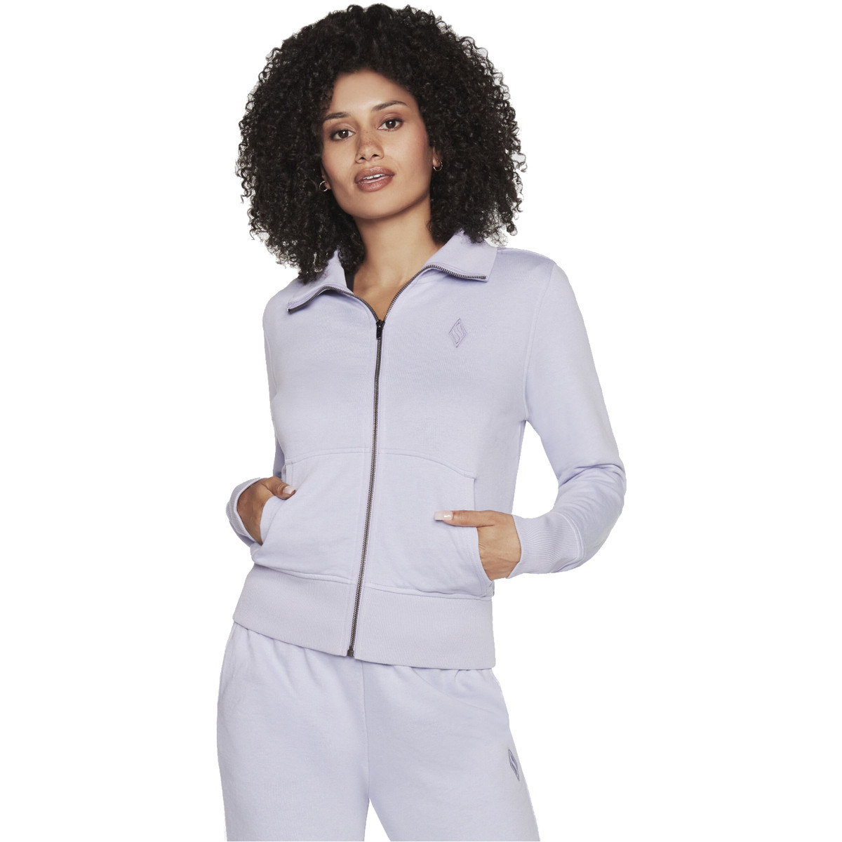 Skechers  The Hoodless Hoodie Diamond Jacket  Fialová