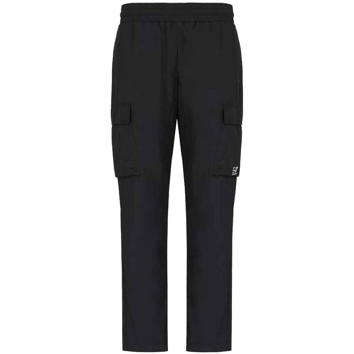 Ea7 Emporio Armani  Core Identity Nylon Cargo Jogger Pants Black  Černá