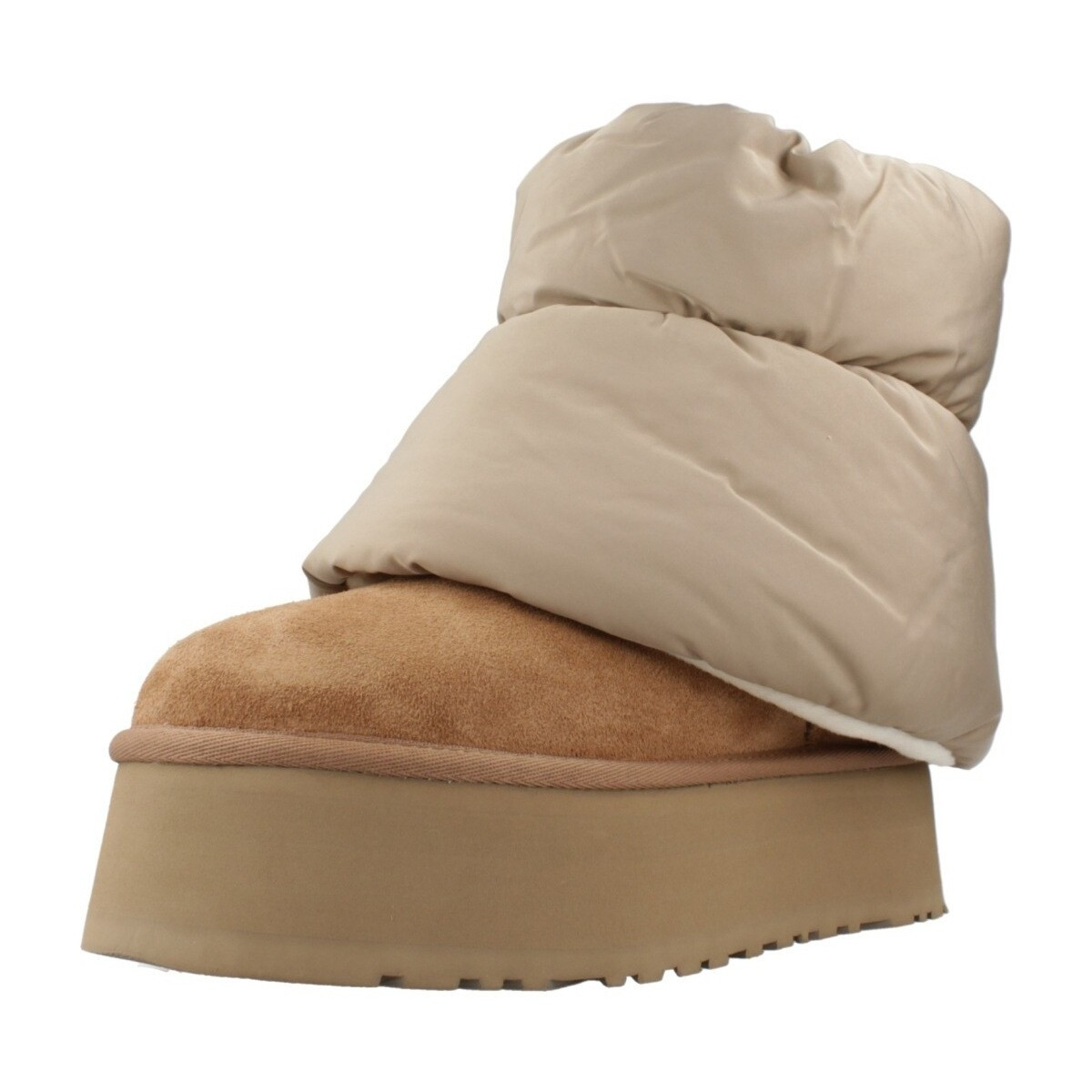 UGG  W CLASSIC MINI DIPPER PUFF  Hnědá