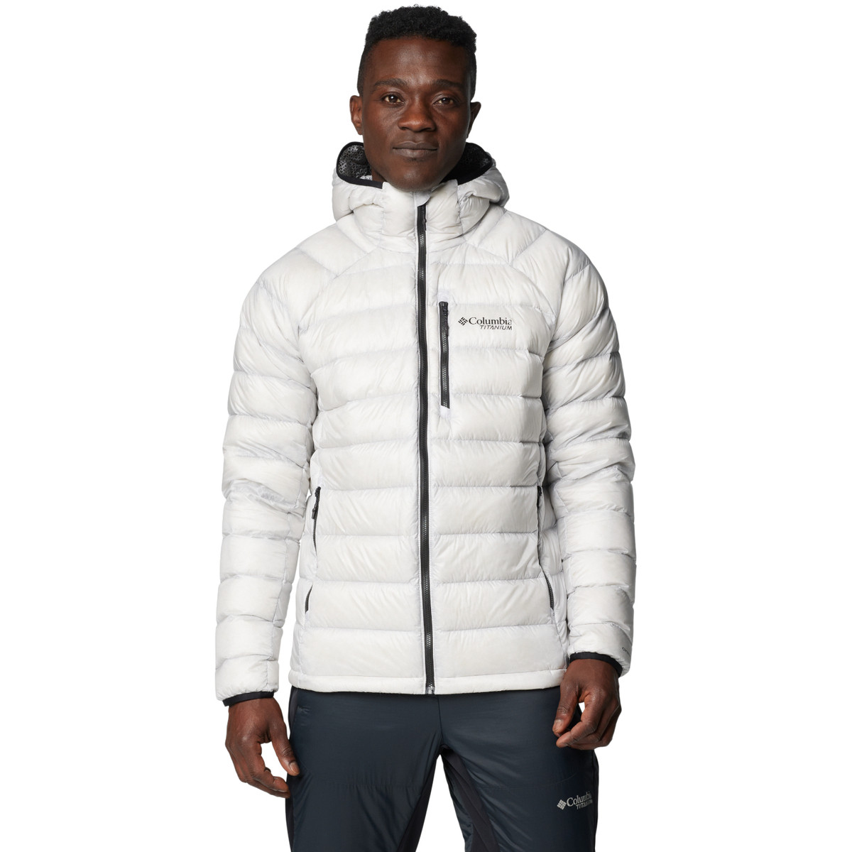 Columbia  Arctic Crest Down Hooded Jacket  Šedá