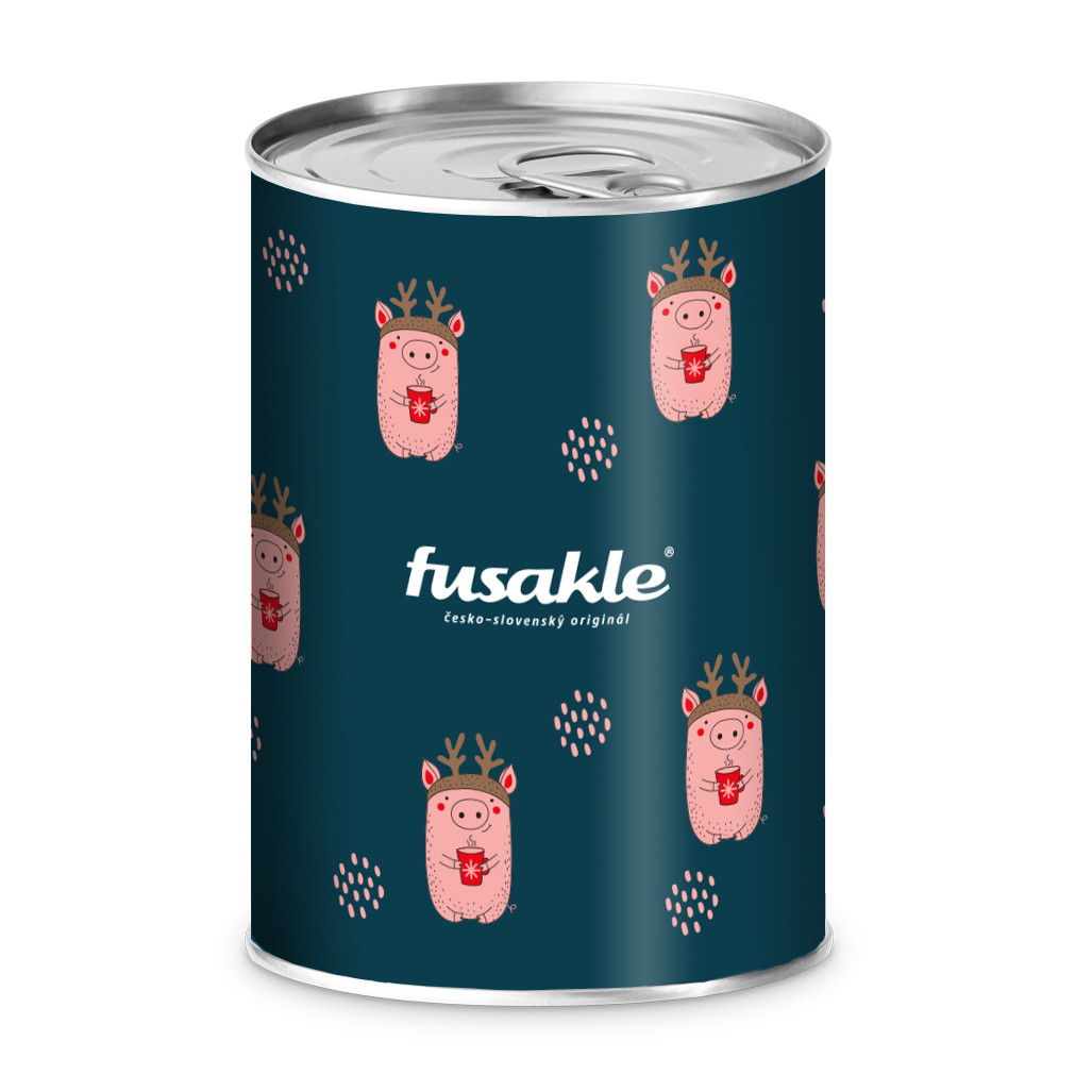 Konzerva Prasátko v zimě