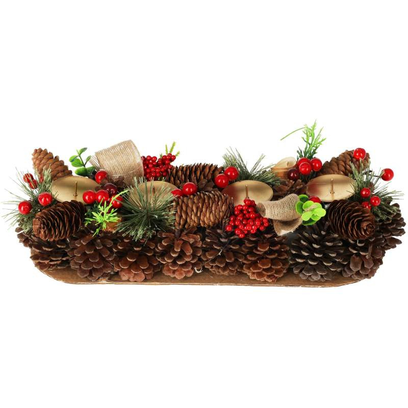 HOMESTYLING Vánoční adventní svícen 41 cm KO-ACW006020