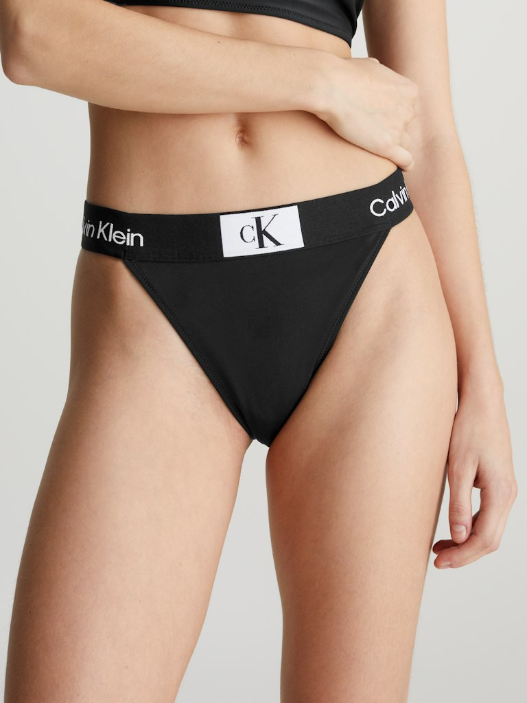 Calvin Klein CHEEKY HIGH RISE BIK Spodní díl plavek XL KW0KW02351BEH