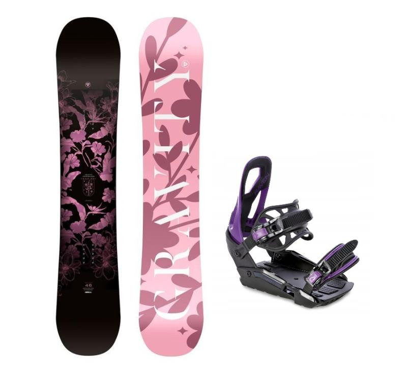 Gravity Empire 24/25 dámský snowboard + Raven S230 Black/violet vázání