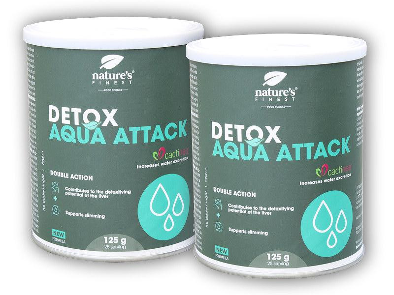 Natures Finest 2x Detox aqua attack 125g