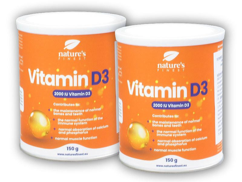 Natures Finest 2x Vitamin D3 2000iu 150g