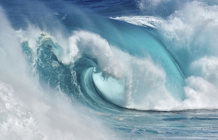 Daniel Montero Fotografie When the ocean turns into blue fire, Daniel Montero, 40 × 26.7 cm