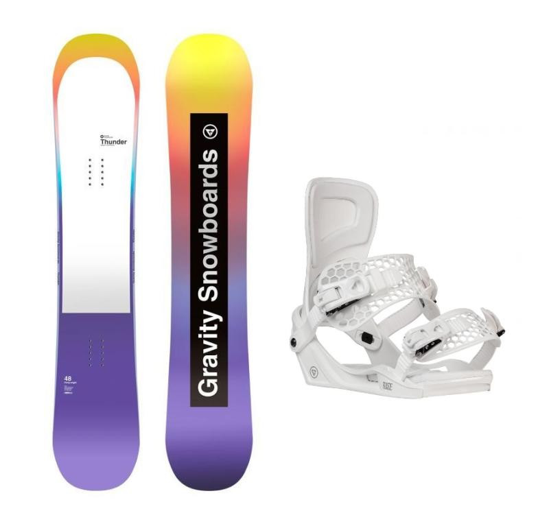 Gravity Thunder 24/25 dámský snowboard + Gravity Rise white vázání