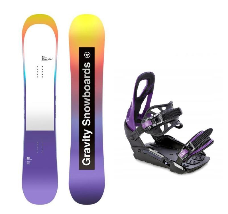 Gravity Thunder 24/25 dámský snowboard + Raven S230 Black/violet vázání