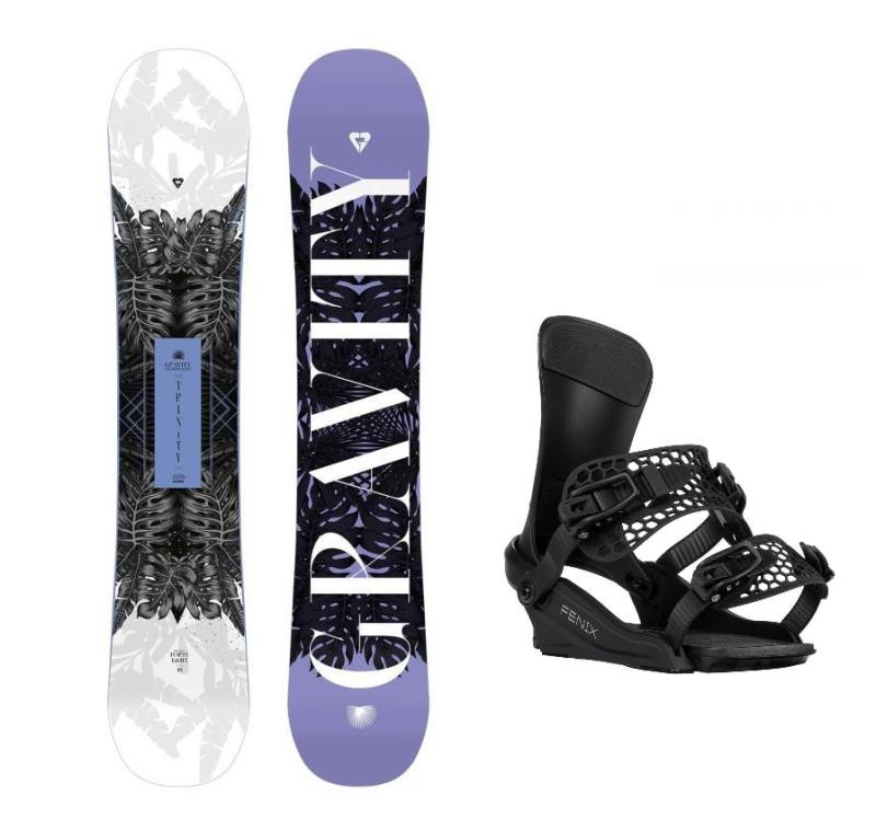 Gravity Trinity 24/25 dámský snowboard + Gravity Fenix black vázání