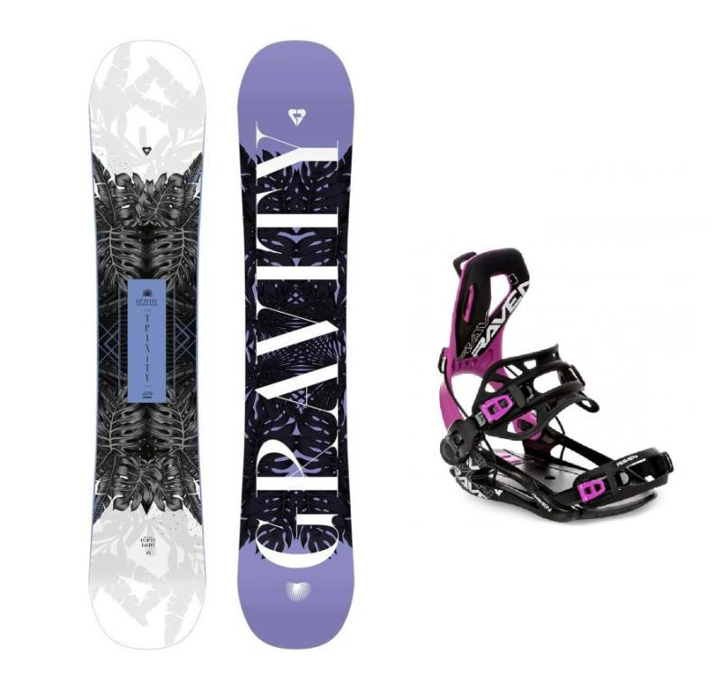 Gravity Trinity 24/25 dámský snowboard + Raven Fastec FT360 black/fuchsia vázání