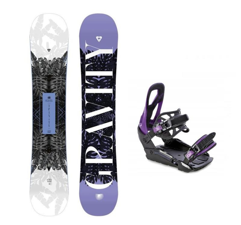 Gravity Trinity 24/25 dámský snowboard + Raven S230 Black/violet vázání