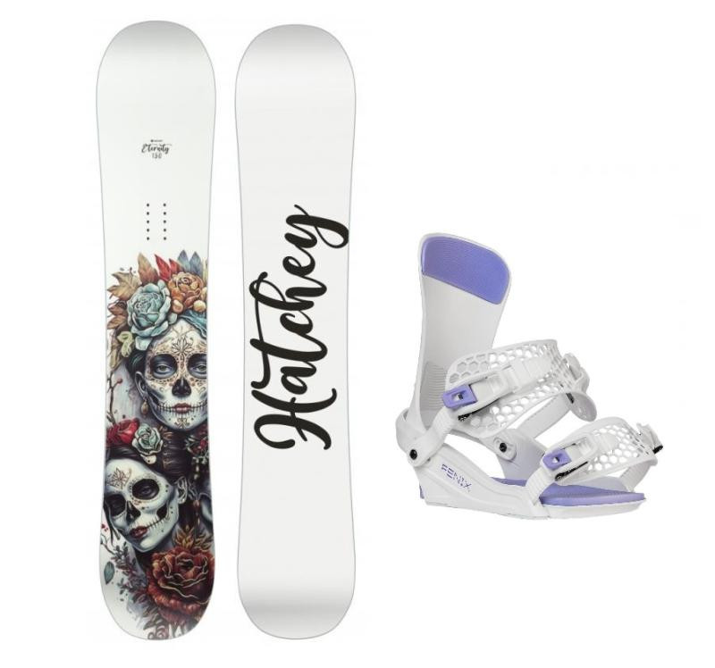 Hatchey Eternity dámský snowboard + Gravity Fenix white/lavender vázání