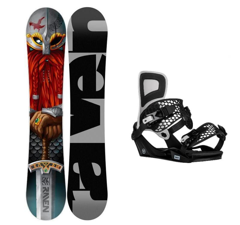 Raven Dwarf pánský snowboard + Gravity Indy black/white vázání