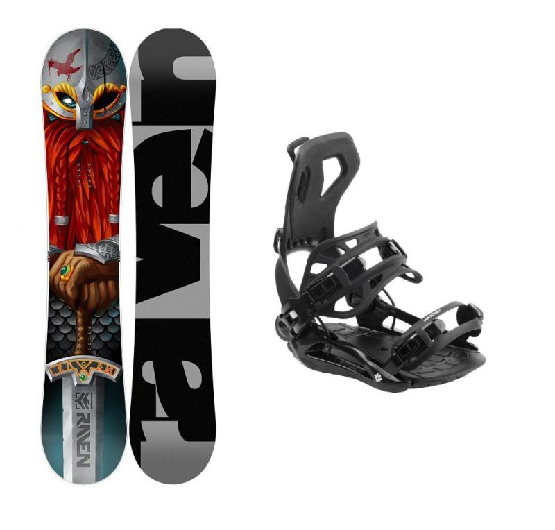 Raven Dwarf pánský snowboard + Hatchey Fastec snowboardové vázání