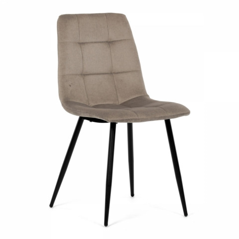Jídelní židle cappucino látka čtyřnohá kovová podnož černý mat DCL-X7015 CAP2 Autronic