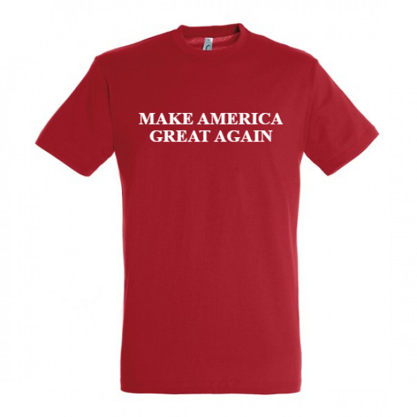 Triko Make America Great Again - červené, XL